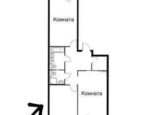 Продается 2-ком. квартира, 65.5 м2, Челябинск, жилой район Краснопольская Площадка 1, улица Генерала Мартынова, 12