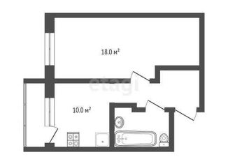 Продается 1-комнатная квартира, 36.3 м2, посёлок Щедрино, Парковая улица, 13