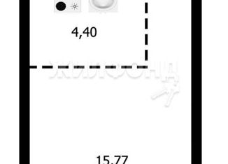 Продаю квартиру студию, 30.5 м2, Новосибирская область, улица Забалуева, 90