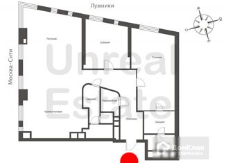 Трехкомнатная квартира на продажу, 162 м2, Москва, Мосфильмовская улица, 8, метро Парк Победы