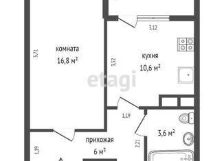 1-комнатная квартира на продажу, 37.4 м2, Екатеринбург, улица Краснолесья, 137, метро Площадь 1905 года