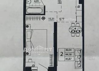 2-ком. квартира на продажу, 45.87 м2, Ростов-на-Дону, улица 26-я Линия, 35/1