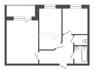 Продается 2-комнатная квартира, 52.5 м2, Красноярский край, улица Энтузиастов, 33