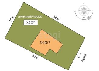 Продам дом, 100.7 м2, село Борки, Дачная улица