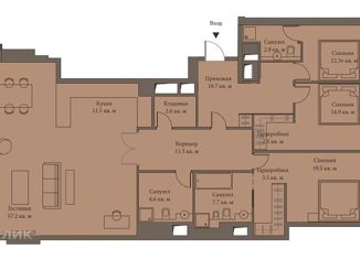 Продажа четырехкомнатной квартиры, 179 м2, Москва, 2-я Звенигородская улица, 11, станция Беговая