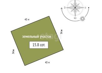 Продается участок, 15.8 сот., городское поселение Емельяново