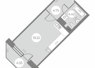 Продаю квартиру студию, 29.75 м2, Санкт-Петербург, ЖК Огни Залива, улица Маршала Захарова, 8