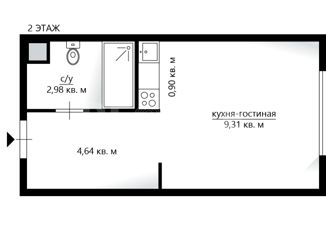 Продам 1-комнатную квартиру, 17.31 м2, Москва, Автомобильный проезд, 4, ЖК N’ice Loft