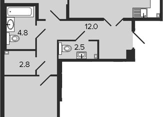 Продажа 2-комнатной квартиры, 81.5 м2, Санкт-Петербург, 12-я Красноармейская улица, 26, метро Балтийская