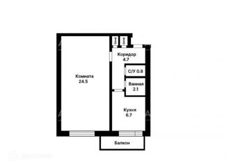 Продажа 1-ком. квартиры, 40 м2, Москва, улица Девятая Рота, 27, улица Девятая Рота