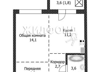 Продаю 1-комнатную квартиру, 38 м2, Барнаул, ЖК Лапландия, улица 280-летия Барнаула, 23