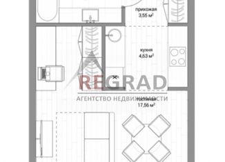 Продается 1-комнатная квартира, 30.2 м2, Москва, станция Стрешнево