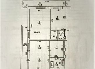 Продается трехкомнатная квартира, 130 м2, Ростов-на-Дону, Доломановский переулок, 43/11