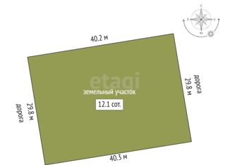 Продается земельный участок, 12.1 сот., деревня Кыштырла, Солнечная улица