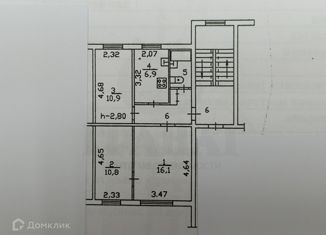 Продаю трехкомнатную квартиру, 52.9 м2, Асбест, улица Некрасова, 11