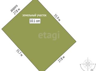 Продается земельный участок, 10 сот., село Усть-Заостровка, Целинная улица