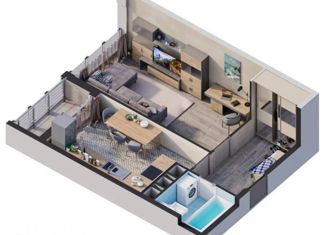 Продаю 1-ком. квартиру, 42.4 м2, поселок городского типа Заозерное, Ялтинская улица, 5