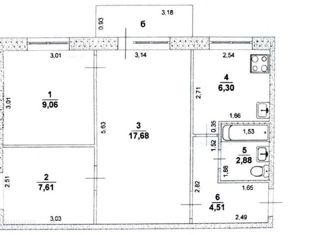 Продаю трехкомнатную квартиру, 48 м2, Ульяновск, улица Ефремова, 77