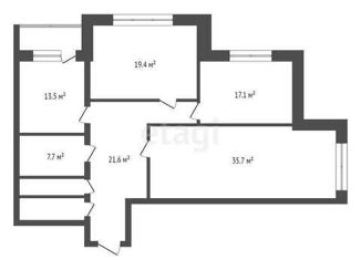 Продажа 4-комнатной квартиры, 122.1 м2, Красноярск, улица Партизана Железняка, 19В, ЖК Перья