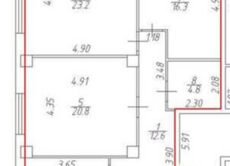 3-ком. квартира на продажу, 94.6 м2, Ростов-на-Дону, ЖК Сокол Град