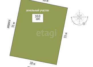 Продается земельный участок, 10 сот., деревня Есаулова, улица Гайдара, 13