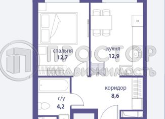 Продам 1-комнатную квартиру, 51 м2, Москва, ЖК Сердце Столицы, Шелепихинская набережная, 34к5