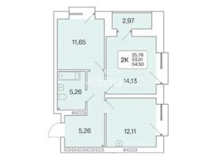 Продаю 2-ком. квартиру, 55 м2, Новосибирск, ЖК Расцветай на Красном, Красный проспект, 167/4