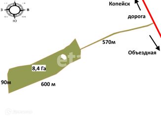 Продается участок, 840 сот., деревня Камышинка