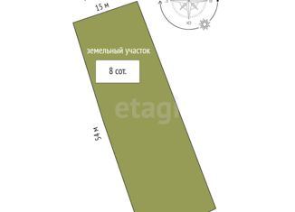 Продам участок, 8 сот., село Солнечное, Высотная улица, 16