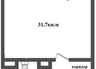 Квартира на продажу студия, 31.72 м2, Тюмень, Краснооктябрьская улица, 14к2, ЖК Ютта