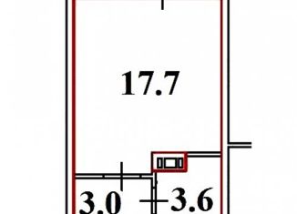 Аренда квартиры студии, 23.8 м2, городской посёлок Новоселье, Центральная улица, 18