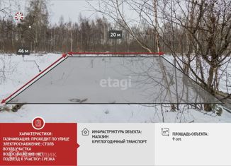 Продам земельный участок, 9 сот., СНТ Луговое, Грушевая улица, 21