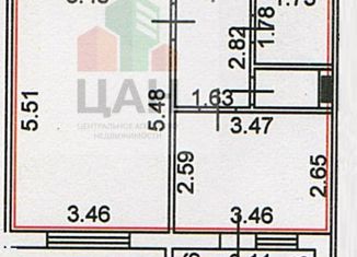 1-комнатная квартира на продажу, 38.8 м2, Орёл, улица 5-й Орловской Стрелковой Дивизии, 18, микрорайон Новая Ботаника