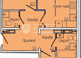 Продам двухкомнатную квартиру, 67.4 м2, Кемерово, ЖК Кемерово-Сити, 1-я Заречная улица, 9