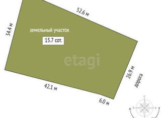 Продаю земельный участок, 15 сот., СНТ Солнышко, Садовая улица