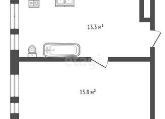 Продам 2-ком. квартиру, 38.7 м2, Алексеевка, площадь Победы, 13