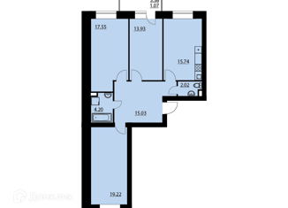 Продается квартира студия, 88.81 м2, Воронежская область, Кленовая улица, 1