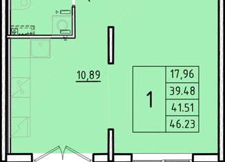 Продаю однокомнатную квартиру, 39.48 м2, посёлок Шушары, Образцовая улица, 6к3, ЖК Образцовый Квартал 8