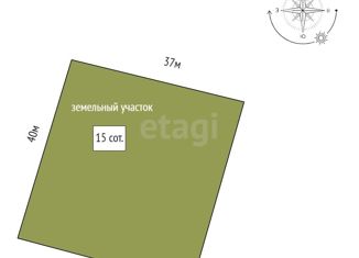 Продам земельный участок, 15 сот., деревня Есаулова, Весенняя улица