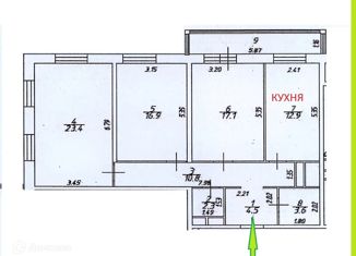 Продается 3-комнатная квартира, 94 м2, деревня Пирогово