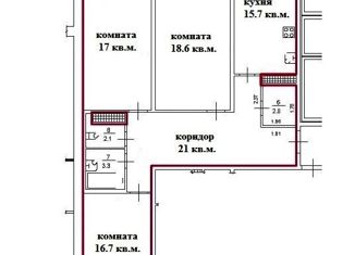 3-комнатная квартира на продажу, 97.2 м2, Санкт-Петербург, Ленинский проспект, 51, Красносельский район