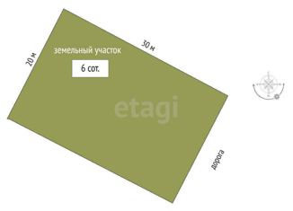 Земельный участок на продажу, 6 сот., село Мирное