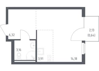 Продажа квартиры студии, 28.21 м2, село Остафьево, жилой комплекс Остафьево, к22