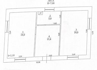 Продажа дома, 107.2 м2, рабочий поселок Ишеевка, Колхозная улица, 74А
