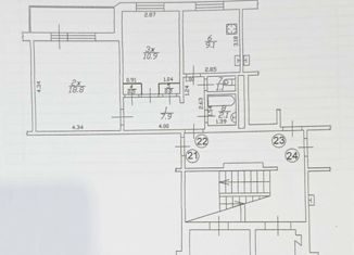 Продаю двухкомнатную квартиру, 50.9 м2, Калининградская область, Российская улица, 20к1