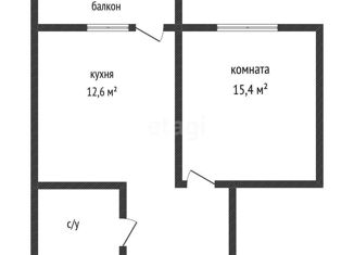 Продам 1-ком. квартиру, 40.4 м2, Краснодар, ЖК Фонтаны, Воронежская улица, 47/11