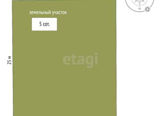 Земельный участок на продажу, 5 сот., массив Живописное, улица Атамана Кондратия Булавина