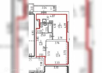 Продается однокомнатная квартира, 35 м2, Екатеринбург, Рощинская улица, 21к1, ЖК Тихий Берег-3