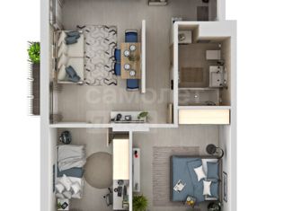 Продажа трехкомнатной квартиры, 52 м2, Ижевск, Зелёная улица, 60к2, ЖК Тринити