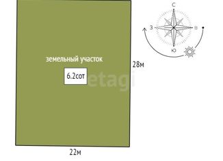 Продам земельный участок, 6.2 сот., Куйвозовское сельское поселение